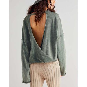 NWT Free People See You Tonight Pullover / Dried Pine